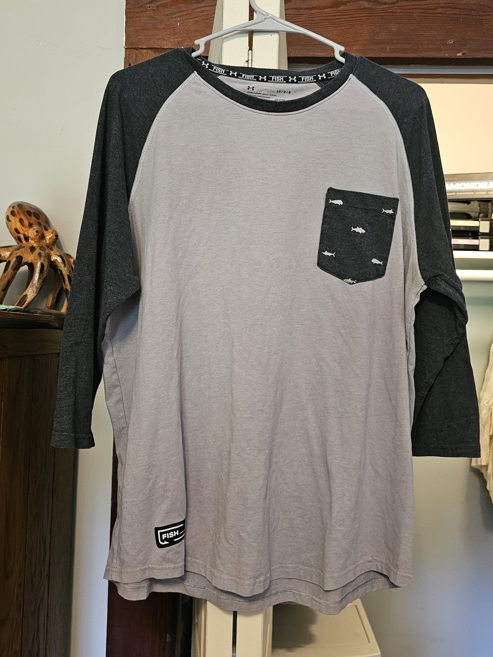 Under Armour Men’s Heat Gear Fishing Tee - Gray/Charcoal